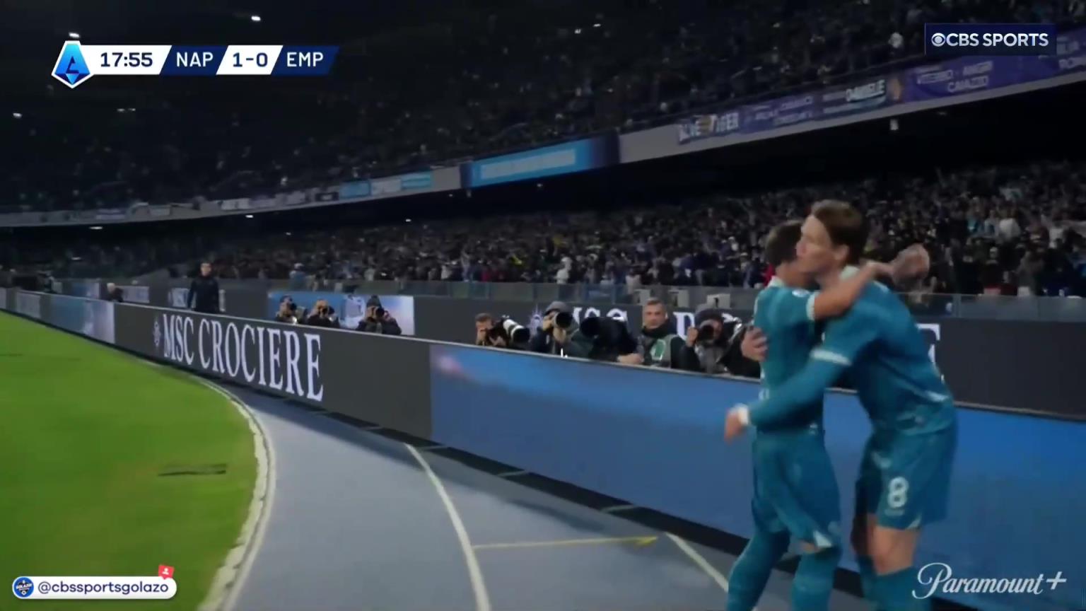 完美進球！麥克托米奈中場帶球一條龍外圍勁射破門！